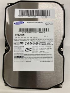 【データ復旧・データ復元成功実績】HDD SAMSUNG 120GB　ドライブを開くとエラー
