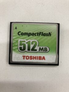 【データ復旧・データ復元成功実績】CF TOSHIBA THNCF512MMA 512MB 認識しない
