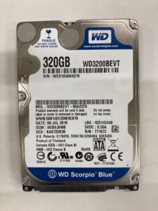 【データ復旧・データ復元成功実績】外付HDD BUFFALO HD-PVR320U2-WH 320GB フォーマット要求エラー