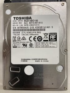【データ復旧・データ復元成功実績】ポータブルHDD HDPX-UTA1.0K 1TB 認識しない