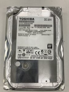 【データ復旧・データ復元成功実績】TOSHIBA DT01ACA100 1TB LinkStaqtion(リンクステーション)内蔵HDD、EMモードでアクセスできない