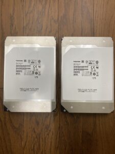 【データ復旧・データ復元成功実績】HDD TOSHIBA MN07ACA12T 12TB×2 RAID Server 内蔵HDD。2台とも通電しない。