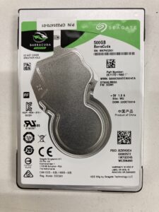 【データ復旧・データ復元成功実績】HDD Seagate ST500LM030 500GB デスクトップPC内蔵HDD。OS起動しない。