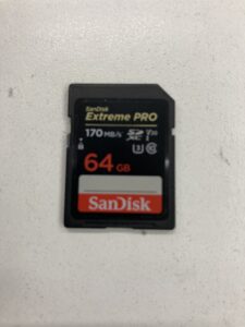 【データ復旧・データ復元成功実績】SDカード SanDisk Extreme PRO 64GB 全消去、上書