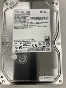 【データ復旧・データ復元成功実績】TOSHIBA DT01ACA050 500GB デスクトップPC内蔵HDD、Windows自動修復ループ
