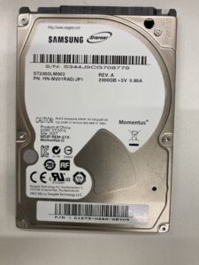 【データ復旧・データ復元成功実績】HDD SMAMSUNG ST2000LM003 2TB IODATA 外付HDD内蔵HDD、認識するが、アクセスできない。