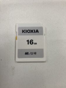 【データ復旧・データ復元成功実績】SDカード KIOXIA SD-K16G 16GB 誤って全消去
