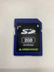 【データ復旧・データ復元成功実績】SDカード GREENHOUSE 2GB 誤って全消去