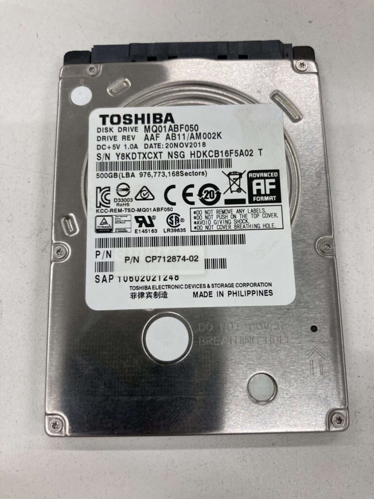 TOSHIBA MQ01ABF050 500GB