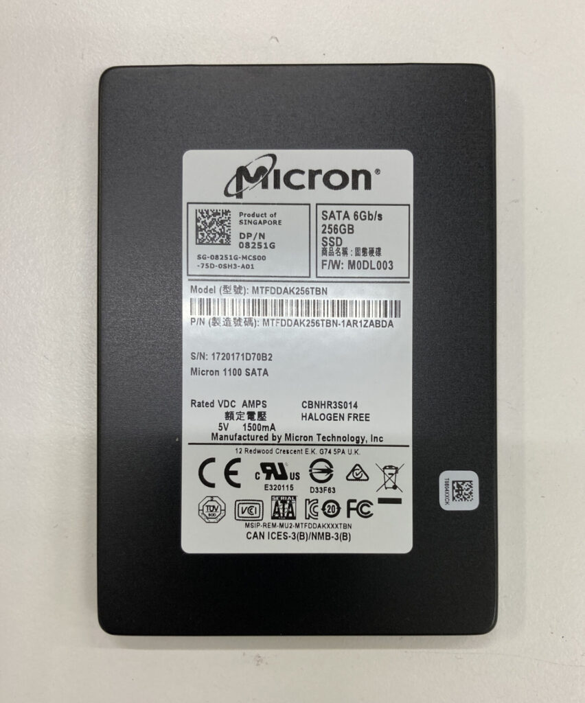 SSD Micron MTFDAK256TBN 256GB