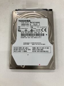 【データ復元成功実績】HDD TOSHIBA MK3276GSX 320GB